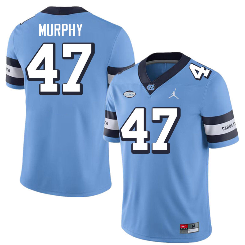 Men #47 CJ Murphy North Carolina Tar Heels College Football Jerseys Stitched-Throwback